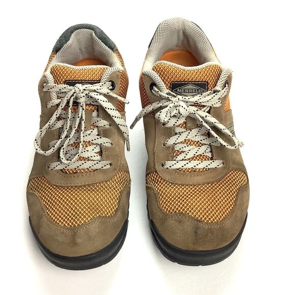 Merrell Solo Outdoor Trail Sneaker Shoes Men's 7 Tan Orange Hiking Walking - Picture 2 of 15